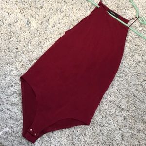 Maroon bodysuit